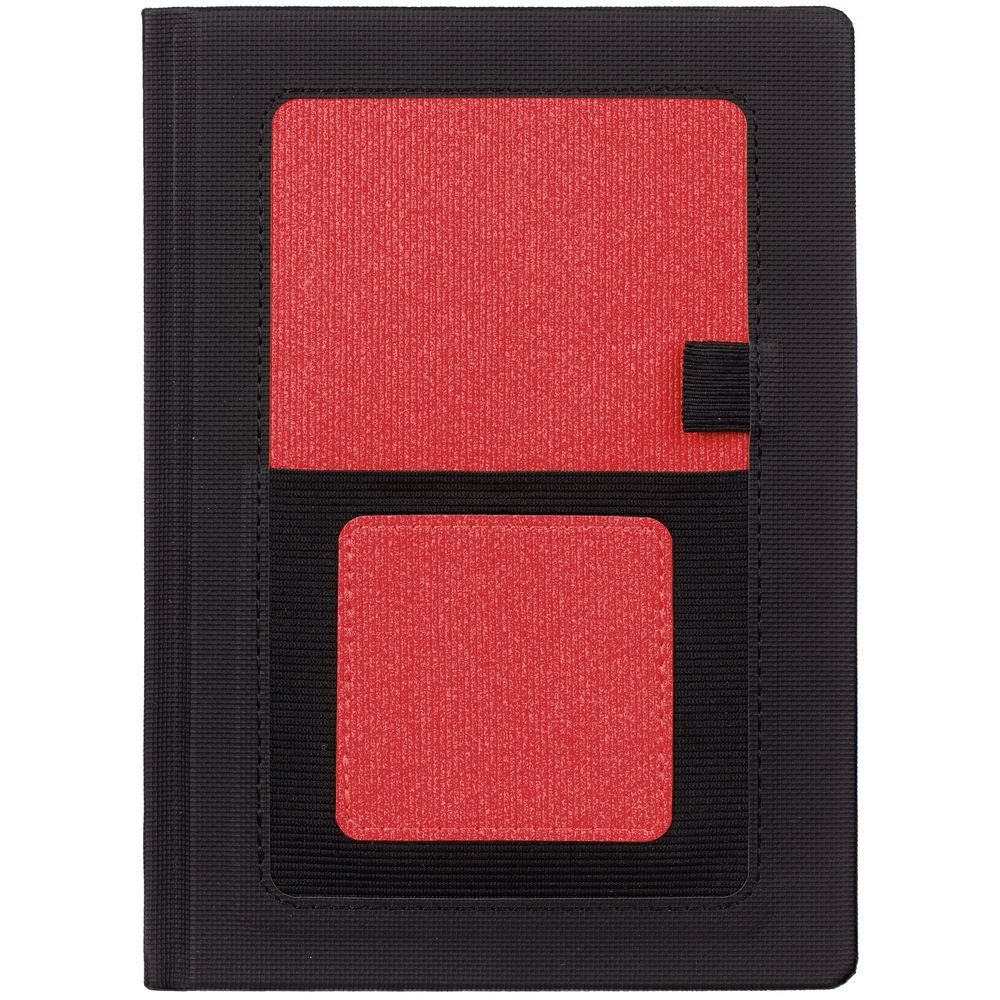 Ежедневник Mobile, недатированный, черный с красным / Миниатюра WWW (1000)