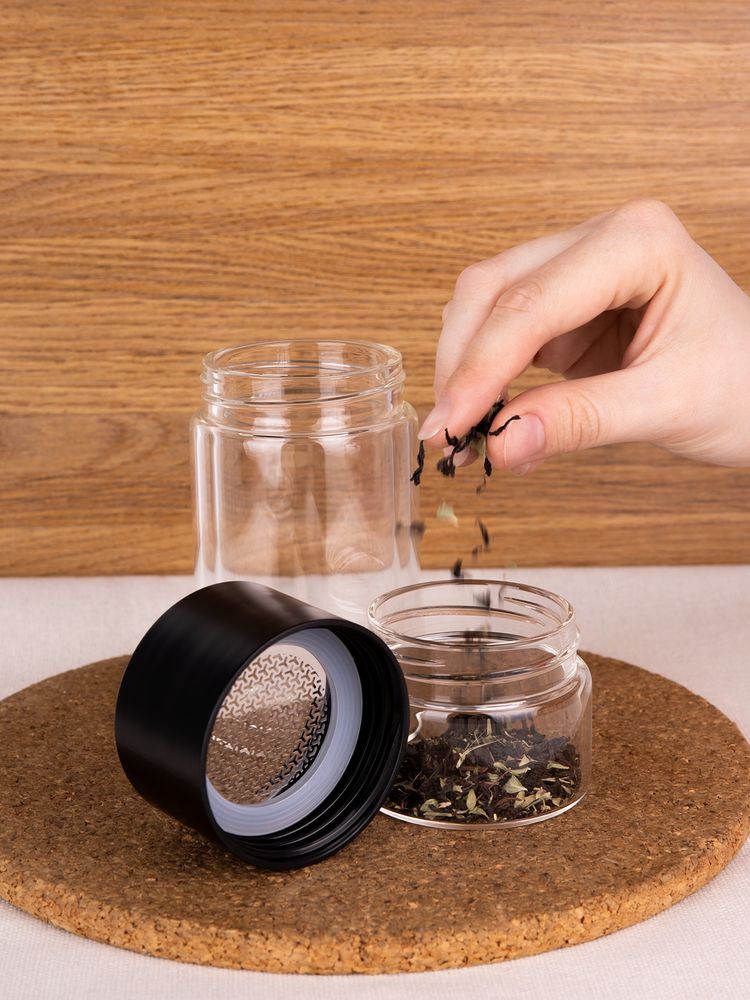 Бутылка для заваривания Cultivar, черная / Миниатюра имиджевого (1000)