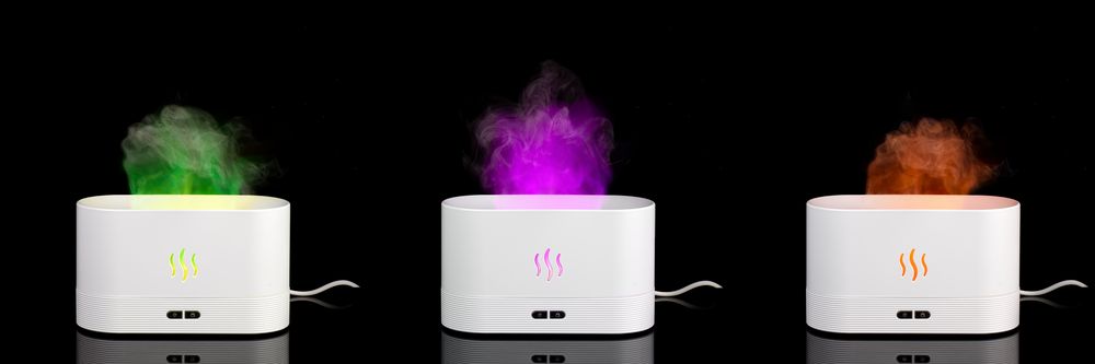 Увлажнитель-ароматизатор с имитацией пламени Fuego ver.2, белый / Миниатюра WWW (1000)