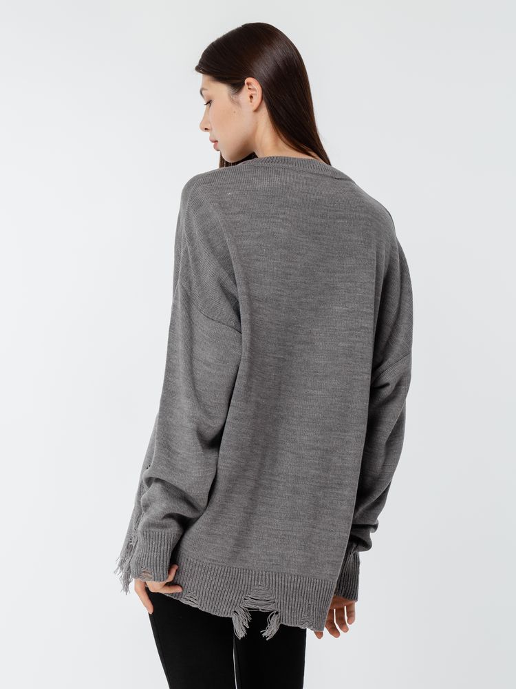 Джемпер оверсайз унисекс Grunge, серый / Миниатюра WWW (1000)