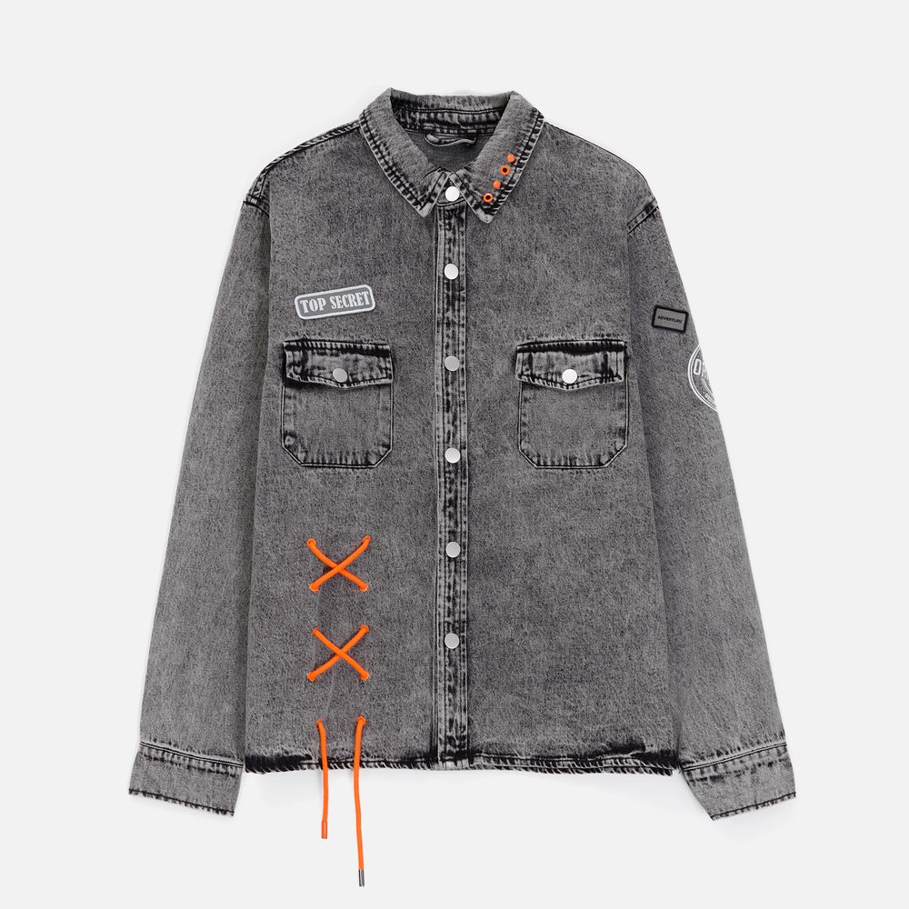 Наконечник для шнурка Nozzle, S, серебристый / Миниатюра нанесения (1000)