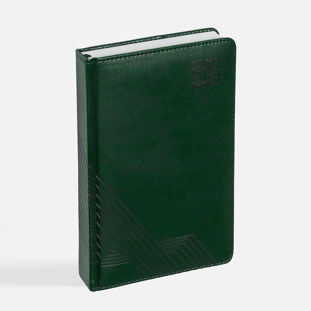 Ежедневник Faro, датированный, темно-зеленый / Миниатюра WWW (1000)