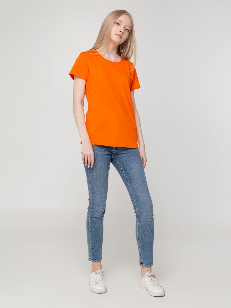 Футболка женская T-bolka Lady, оранжевая / Миниатюра WWW (1000)