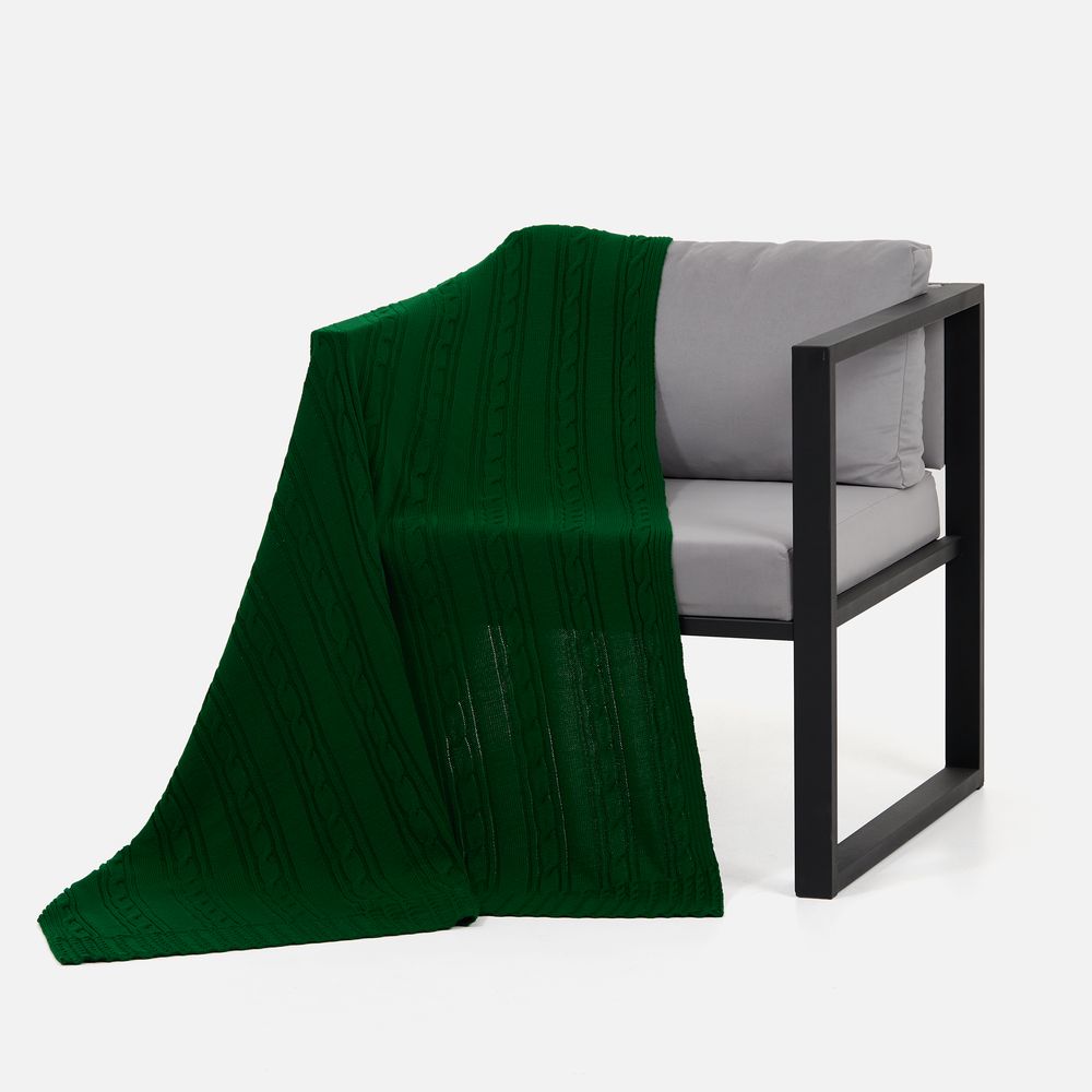 Плед Remitti, глубокий зеленый / Миниатюра WWW (1000)