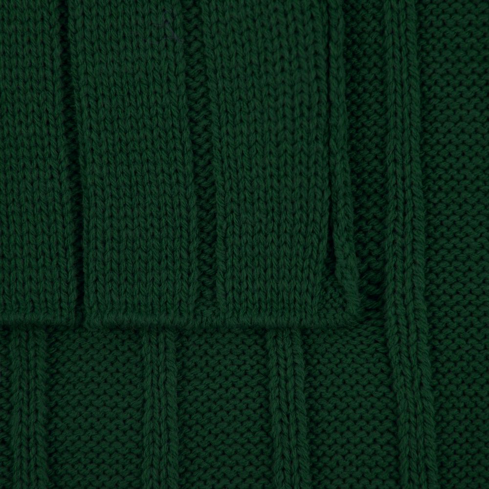 Плед Tressa, темно-зеленый / Миниатюра WWW (1000)