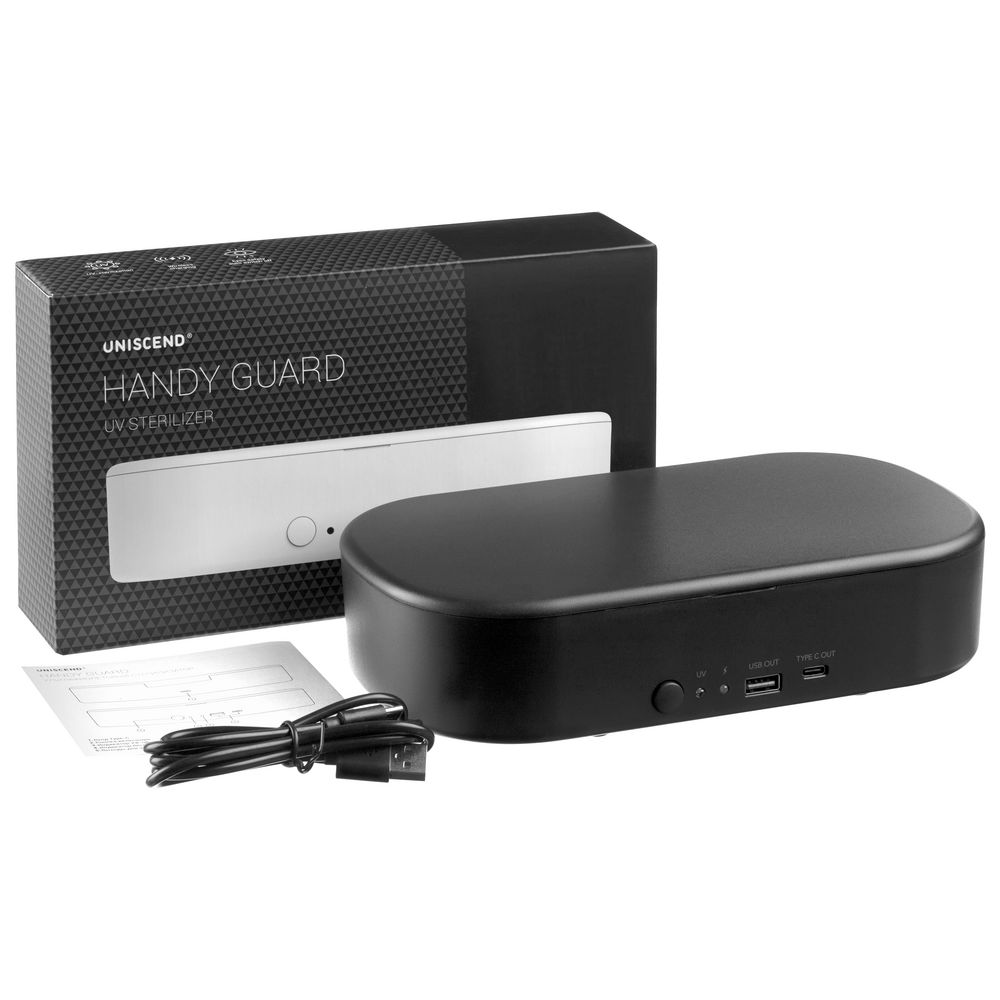 Стерилизатор c беспроводной зарядкой Handy Guard, черный / Миниатюра WWW (1000)