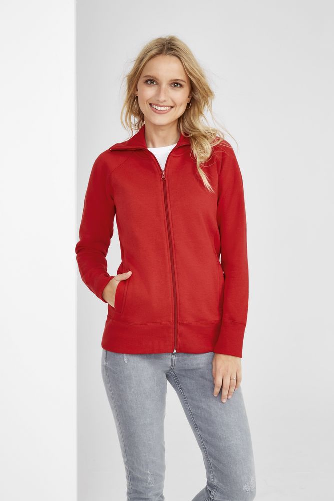 Толстовка женская на молнии Soda 280 серый меланж / Миниатюра WWW (1000)