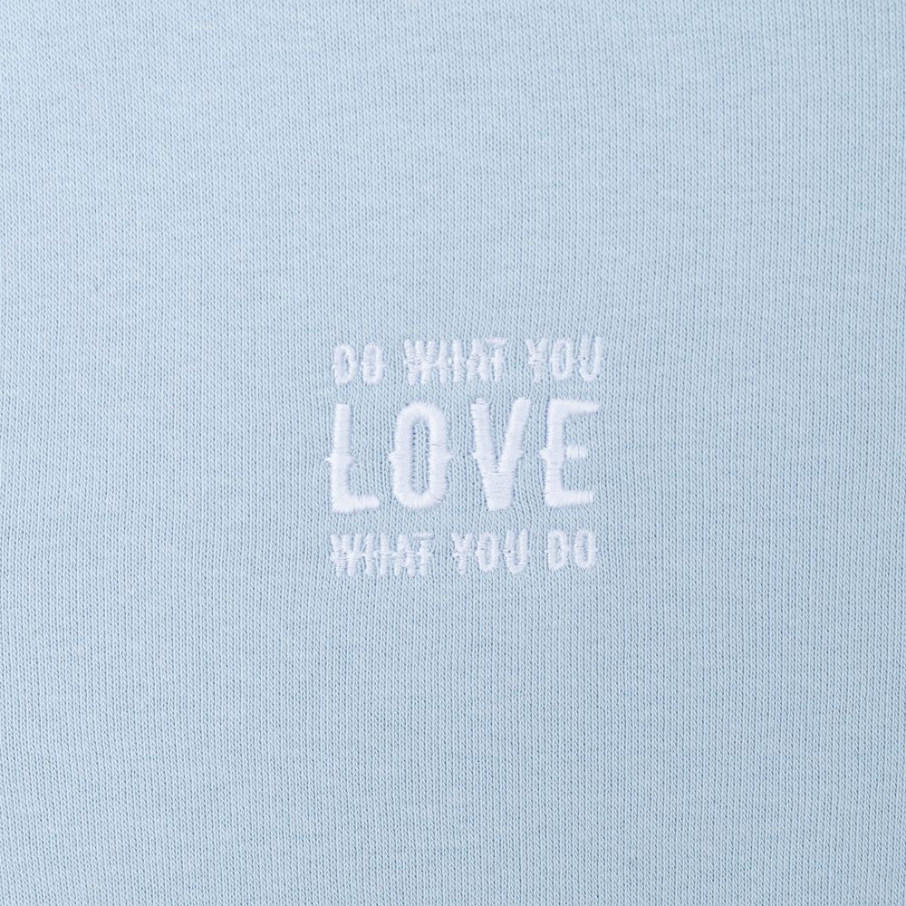 Худи с вышивкой женское Do Love, серо-голубое / Миниатюра WWW (1000)