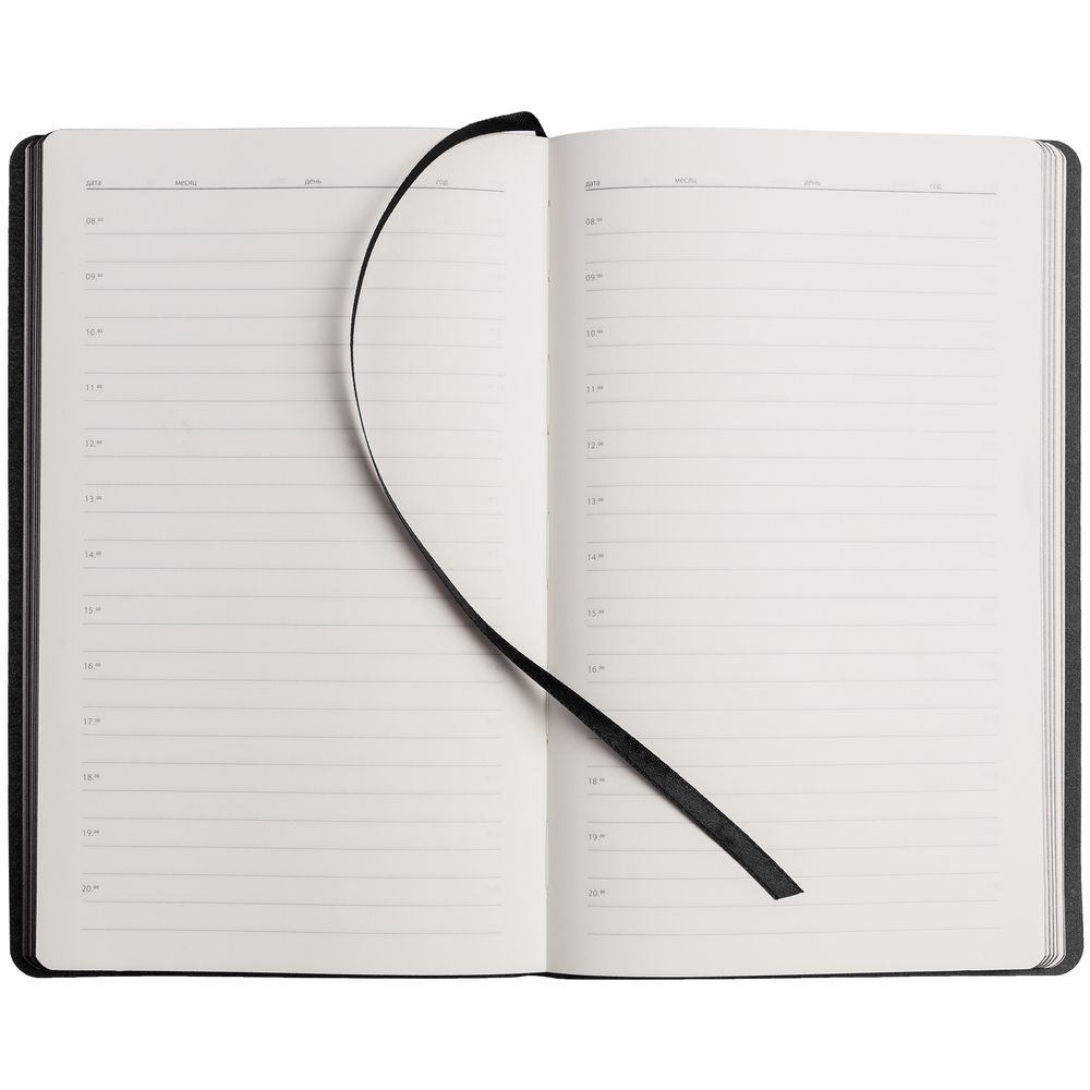 Ежедневник My Day, недатированный, черный / Миниатюра WWW (1000)