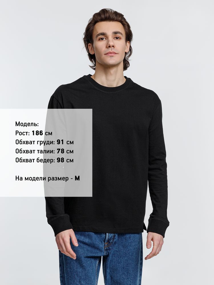 Футболка унисекс с длинным рукавом Pioneer LSL, черная / Миниатюра WWW (1000)