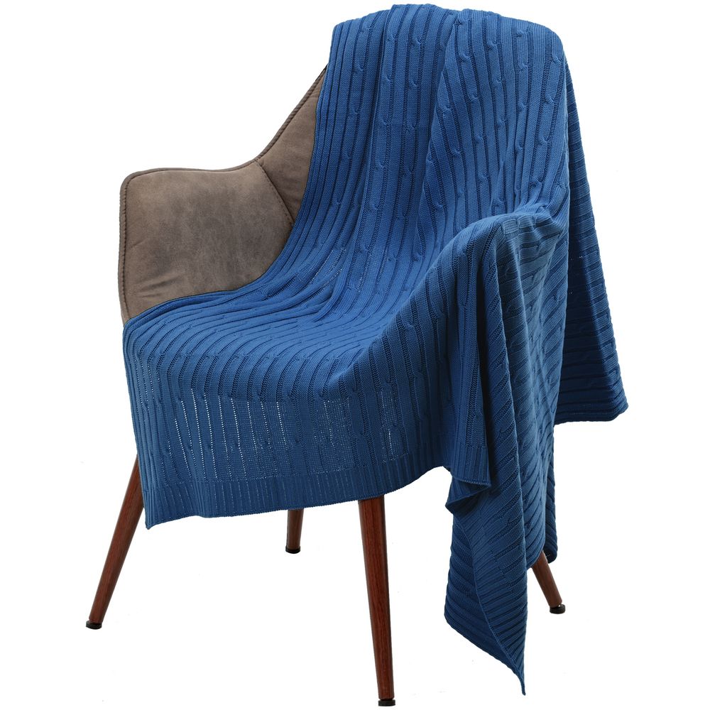 Плед Remit, ярко-синий (василек) / Миниатюра WWW (1000)