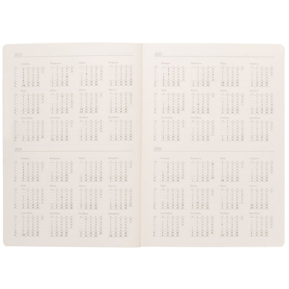 Ежедневник Flexpen Black, недатированный, черный с желтым / Миниатюра WWW (1000)