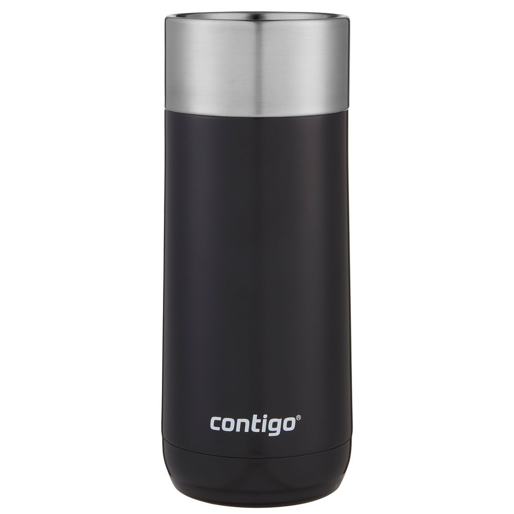 Термостакан Luxe, вакуумный, герметичный, черный / Миниатюра WWW (1000)