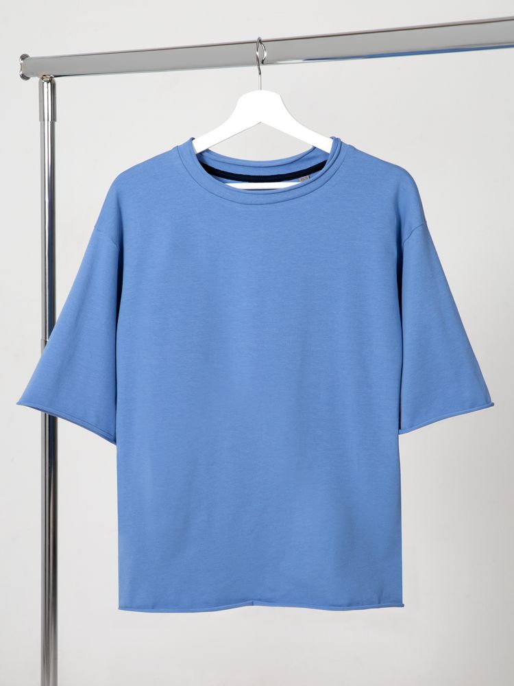 Футболка оверсайз Vozduh 2.0, синяя / Миниатюра WWW (1000)