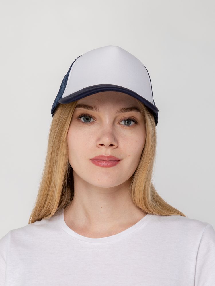 Бейсболка Sunbreaker, темно-синяя с белым / Миниатюра WWW (1000)