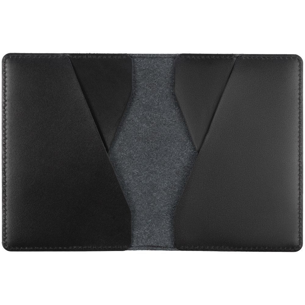 Обложка для паспорта inStream, черная / Миниатюра WWW (1000)