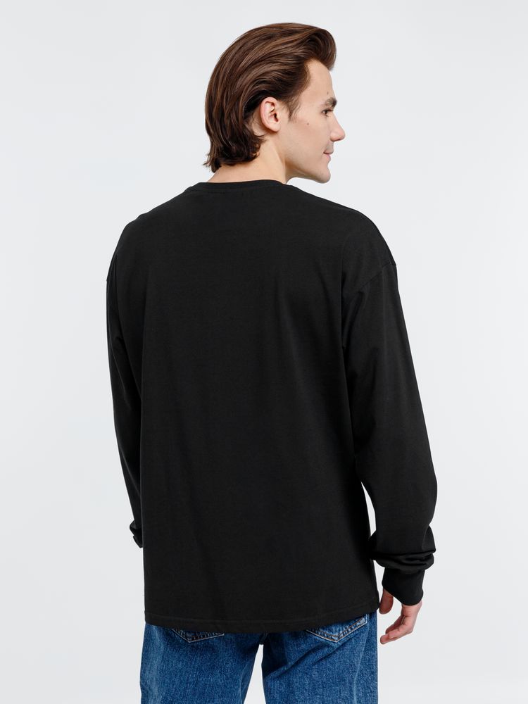 Футболка оверсайз унисекс с длинным рукавом Сity Sapiens, черная / Миниатюра WWW (1000)