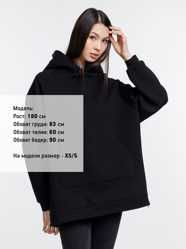 Худи унисекс оверсайз Easy Street, черное / Миниатюра WWW (1000)