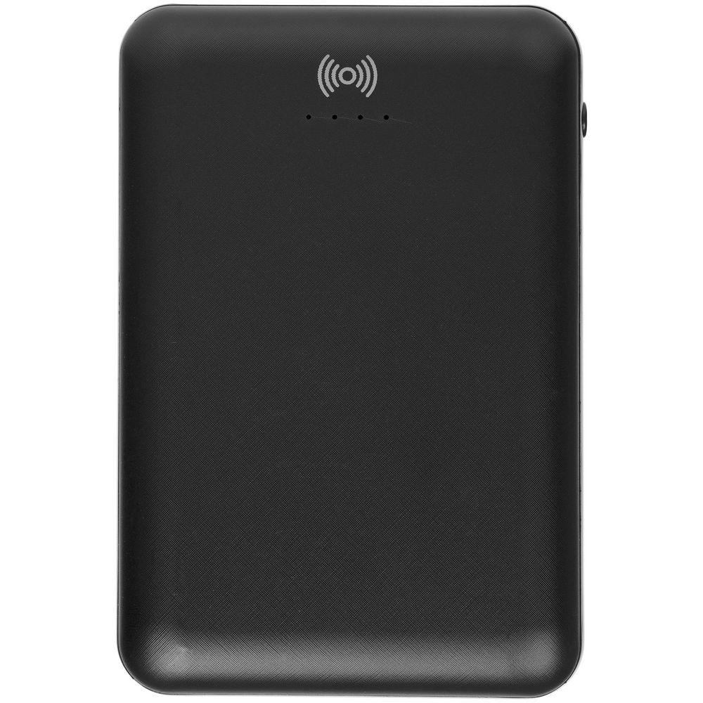 Аккумулятор с беспроводной зарядкой Full Feel Qi 10000 мАч, черный / Миниатюра WWW (1000)