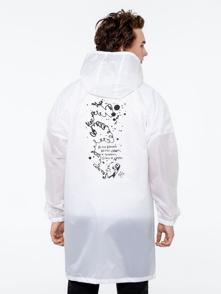 Дождевик «Ветер дунул», белый / Миниатюра WWW (1000)