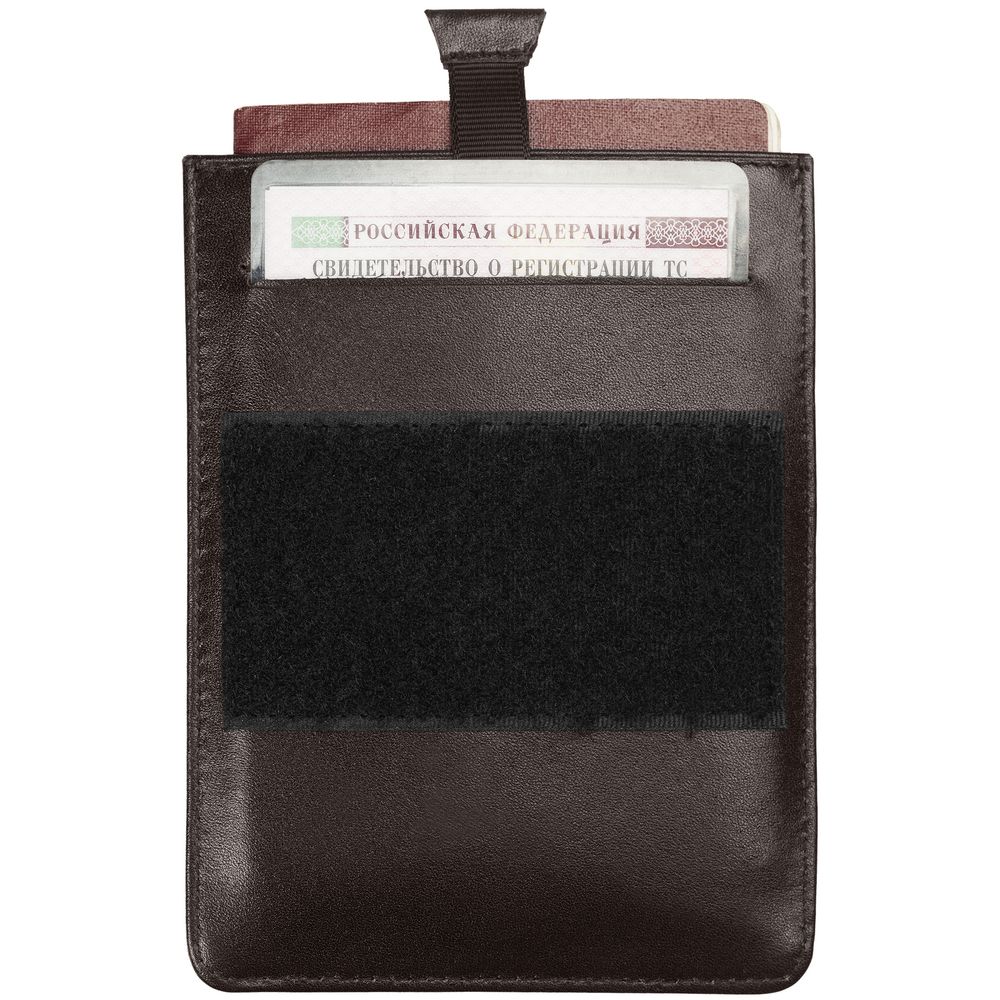 Органайзер Destinator на солнцезащитный козырек, коричневый / Миниатюра WWW (1000)