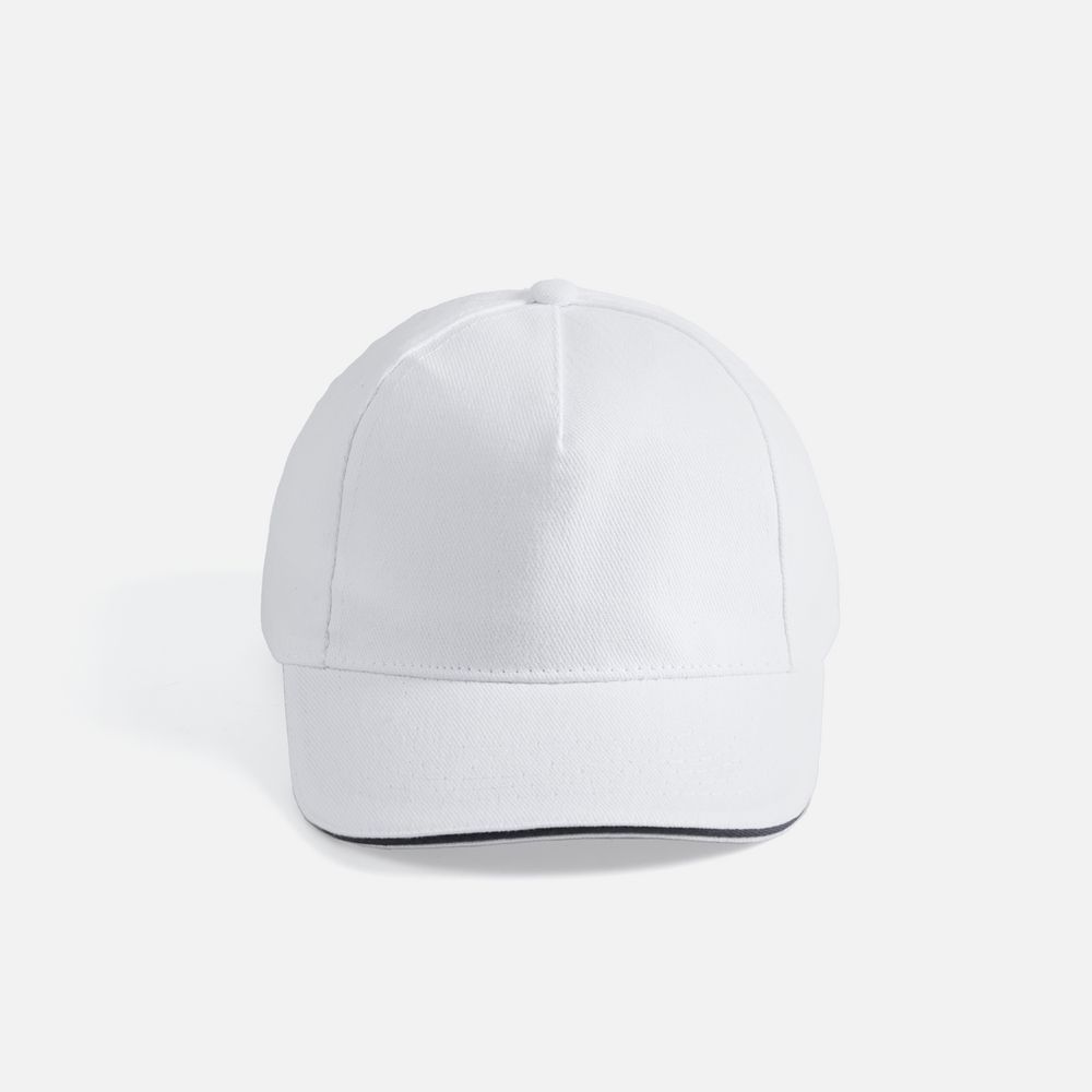 Бейсболка Long Beach, белая с темно-синим / Миниатюра WWW (1000)