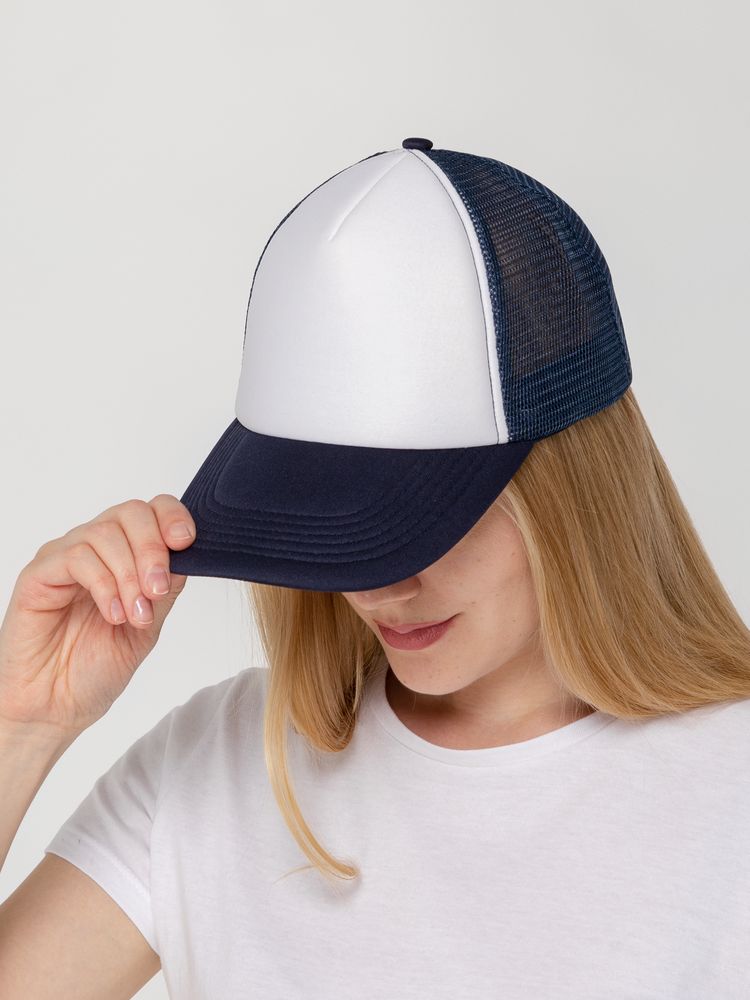 Бейсболка Sunbreaker, темно-синяя с белым / Миниатюра WWW (1000)