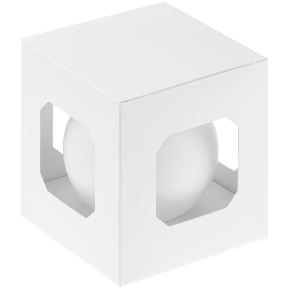 Оформительский шар Finery, 8 см, матовый белый / Миниатюра WWW (1000)