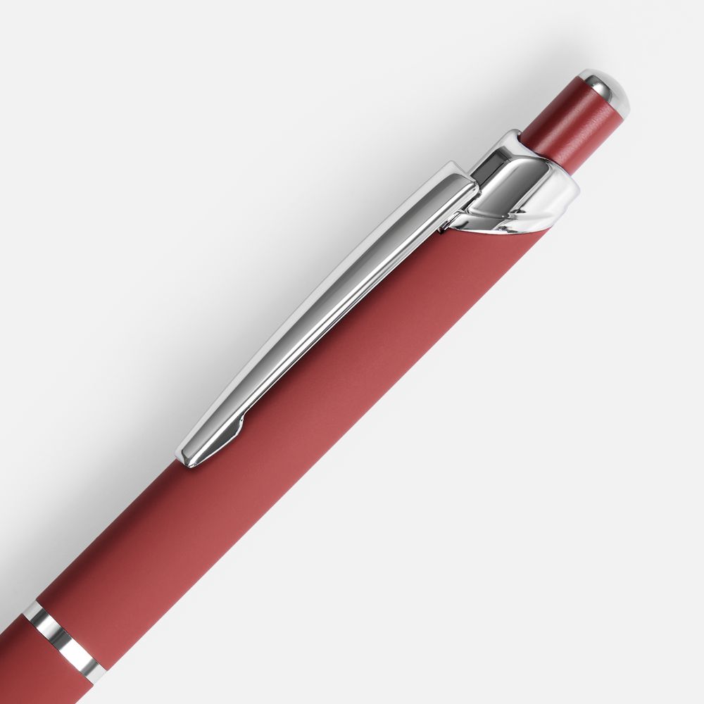 Ручка шариковая Chromos Soft Touch, красная / Миниатюра WWW (1000)