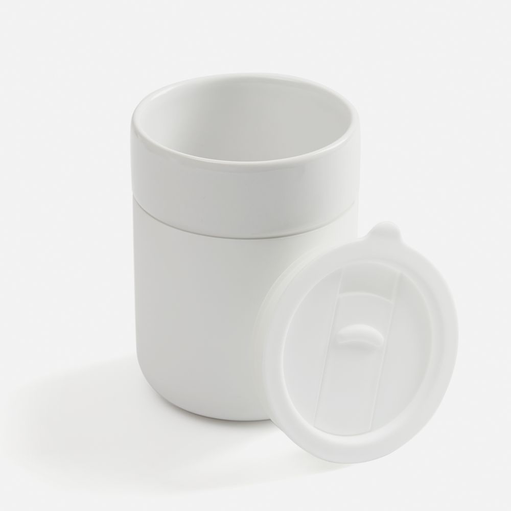 Кружка Nabo с силиконовым держателем, белая / Миниатюра WWW (1000)