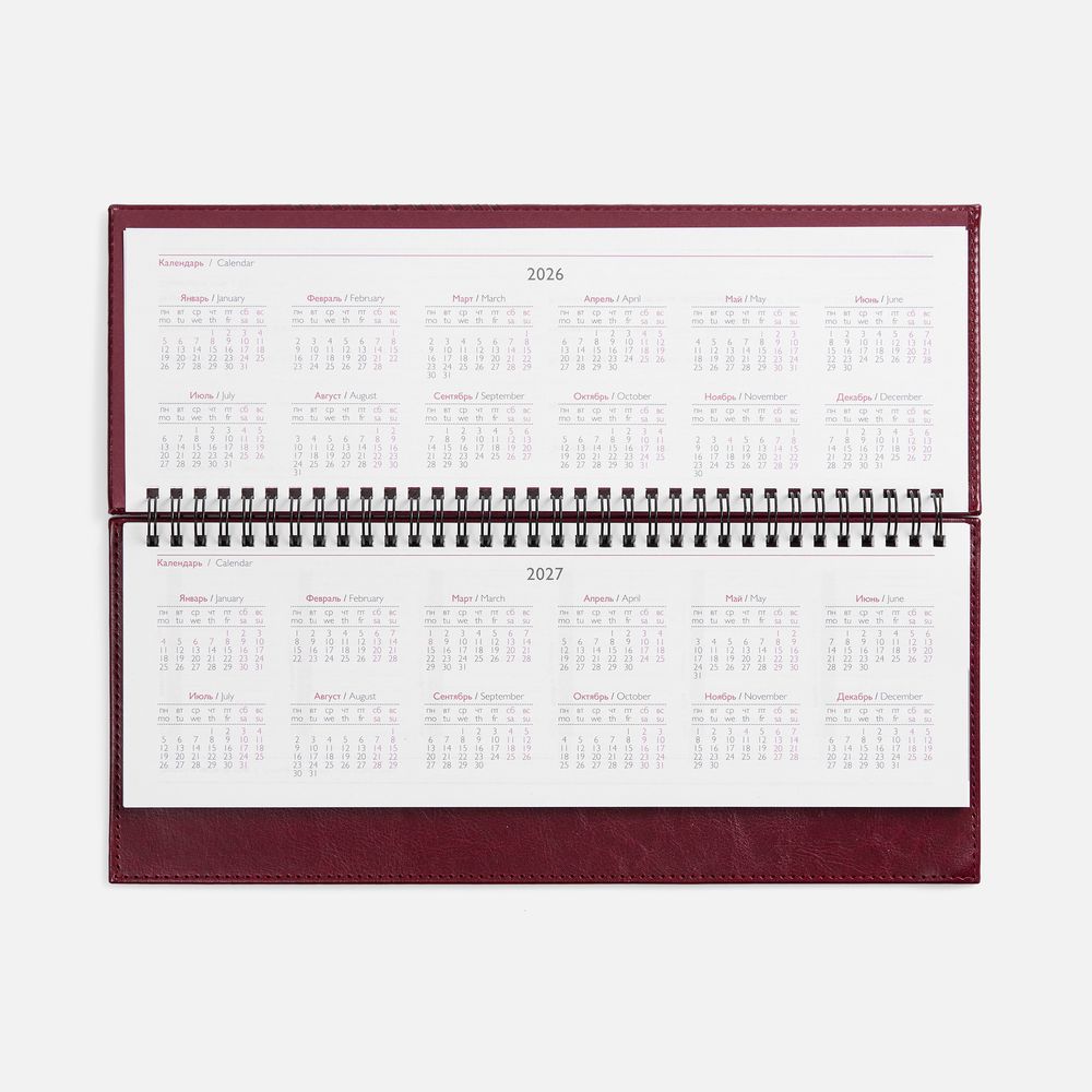 Планинг Faro, датированный, бордовый / Миниатюра WWW (1000)