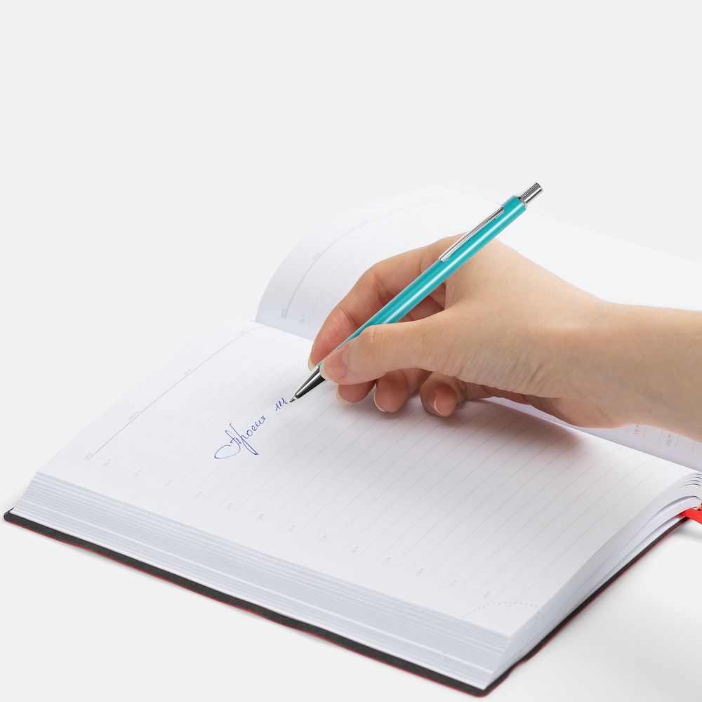 Ручка шариковая Mastermind, бирюзовая / Миниатюра WWW (1000)