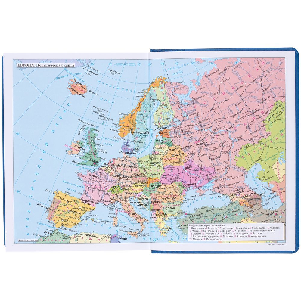 Ежедневник Brand, недатированный, светло-синий / Миниатюра WWW (1000)