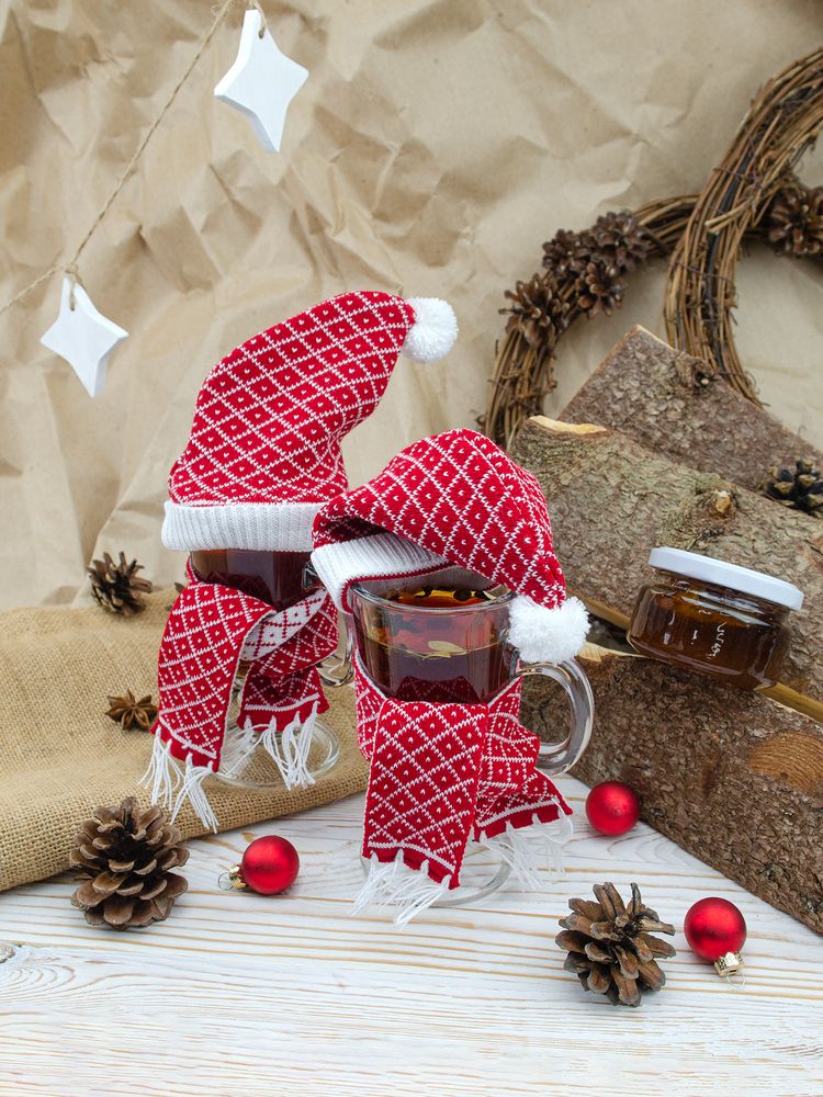 Шапочка на игрушку Dress Cup, красная / Миниатюра WWW (1000)