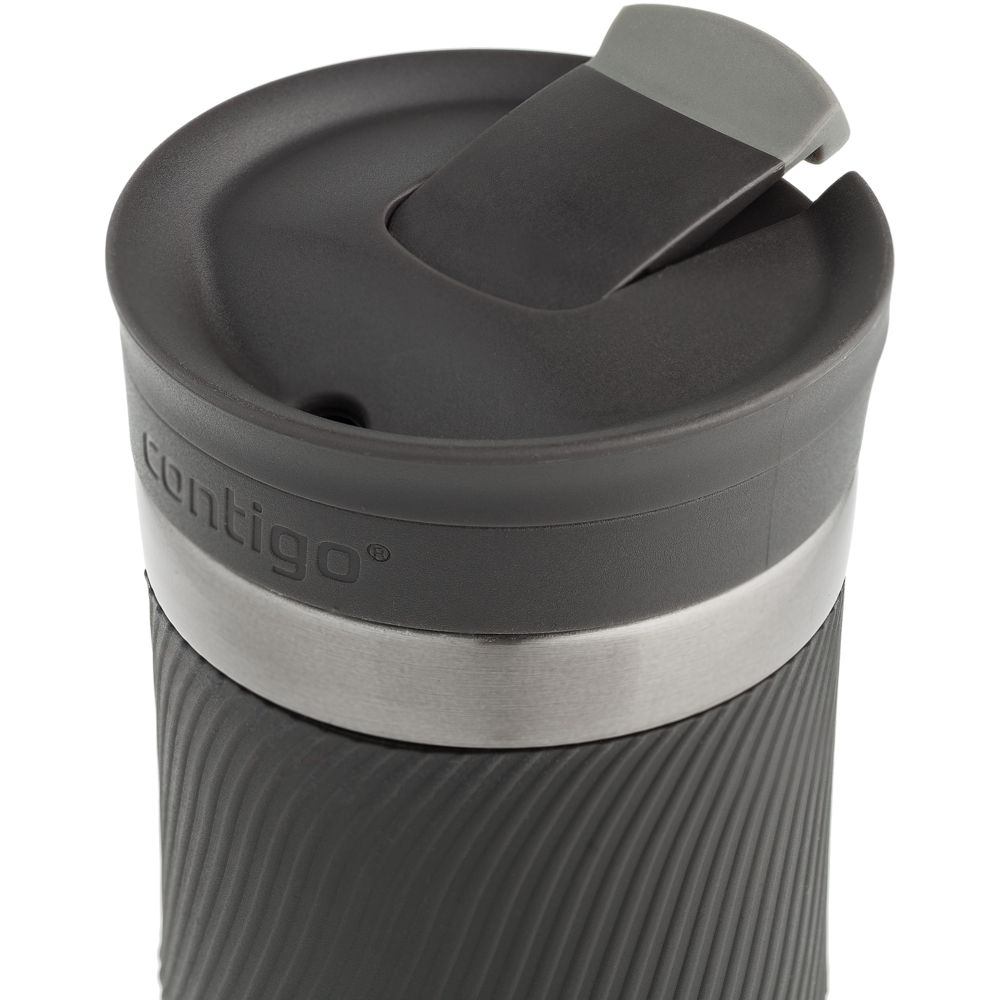 Термостакан Byron, вакуумный, герметичный, серо-стальной / Миниатюра WWW (1000)