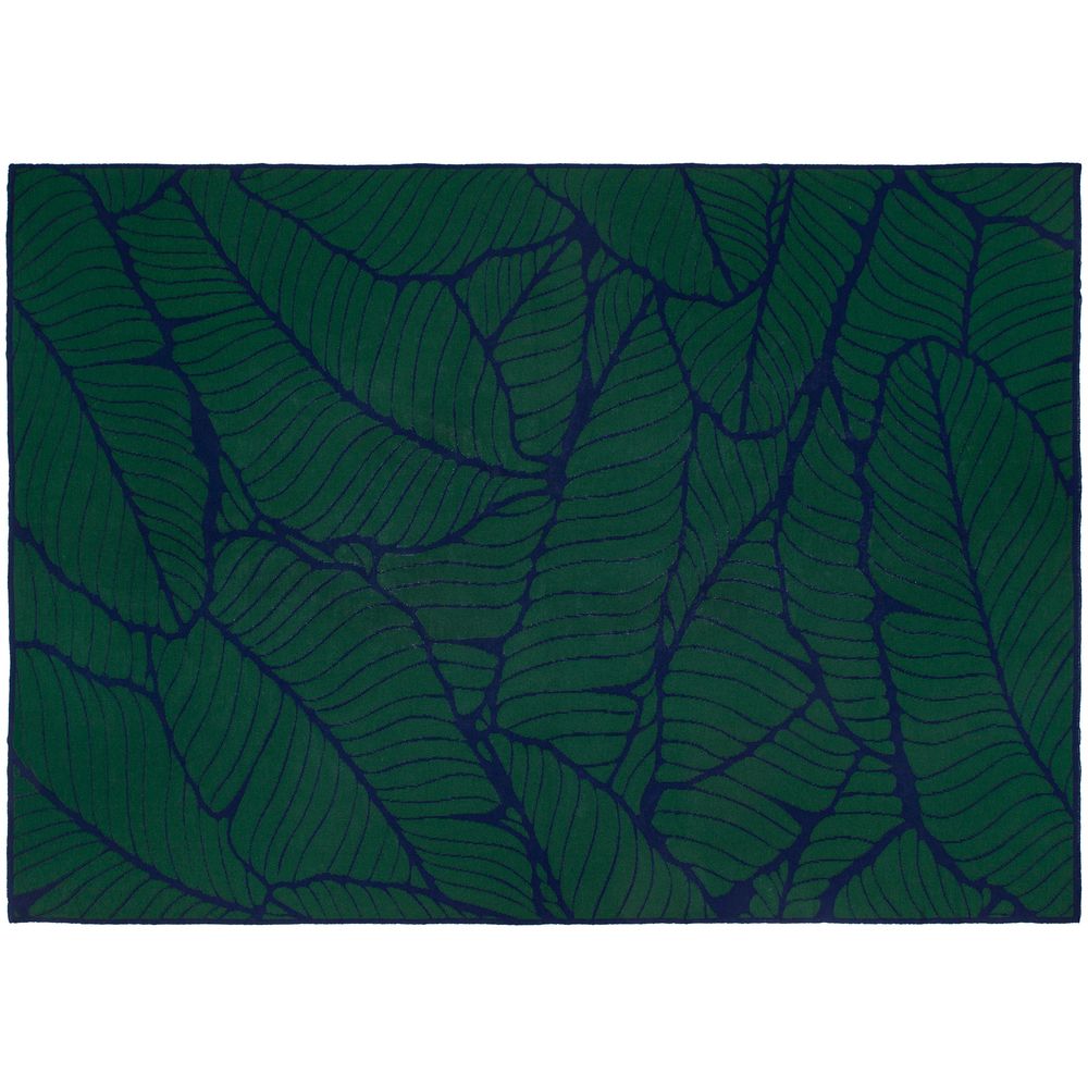 Плед In Leaf, синий с зеленым / Миниатюра WWW (1000)