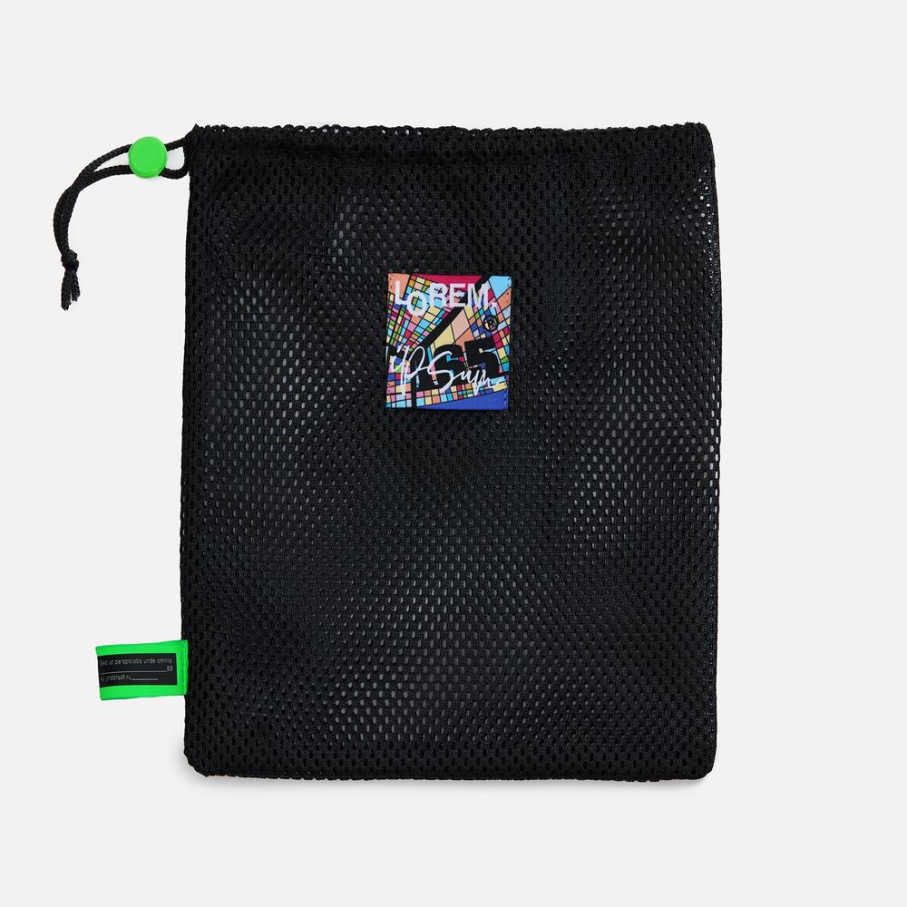 Лейбл тканевый Epsilon, L, белый / Миниатюра нанесения (1000)