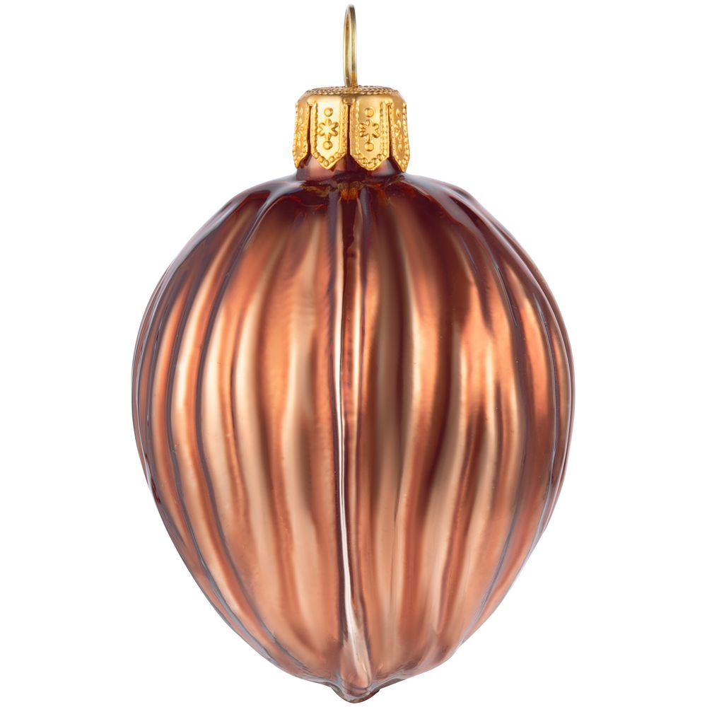 Елочная игрушка «Грецкий орех» в коробке, коричневая / Миниатюра WWW (1000)