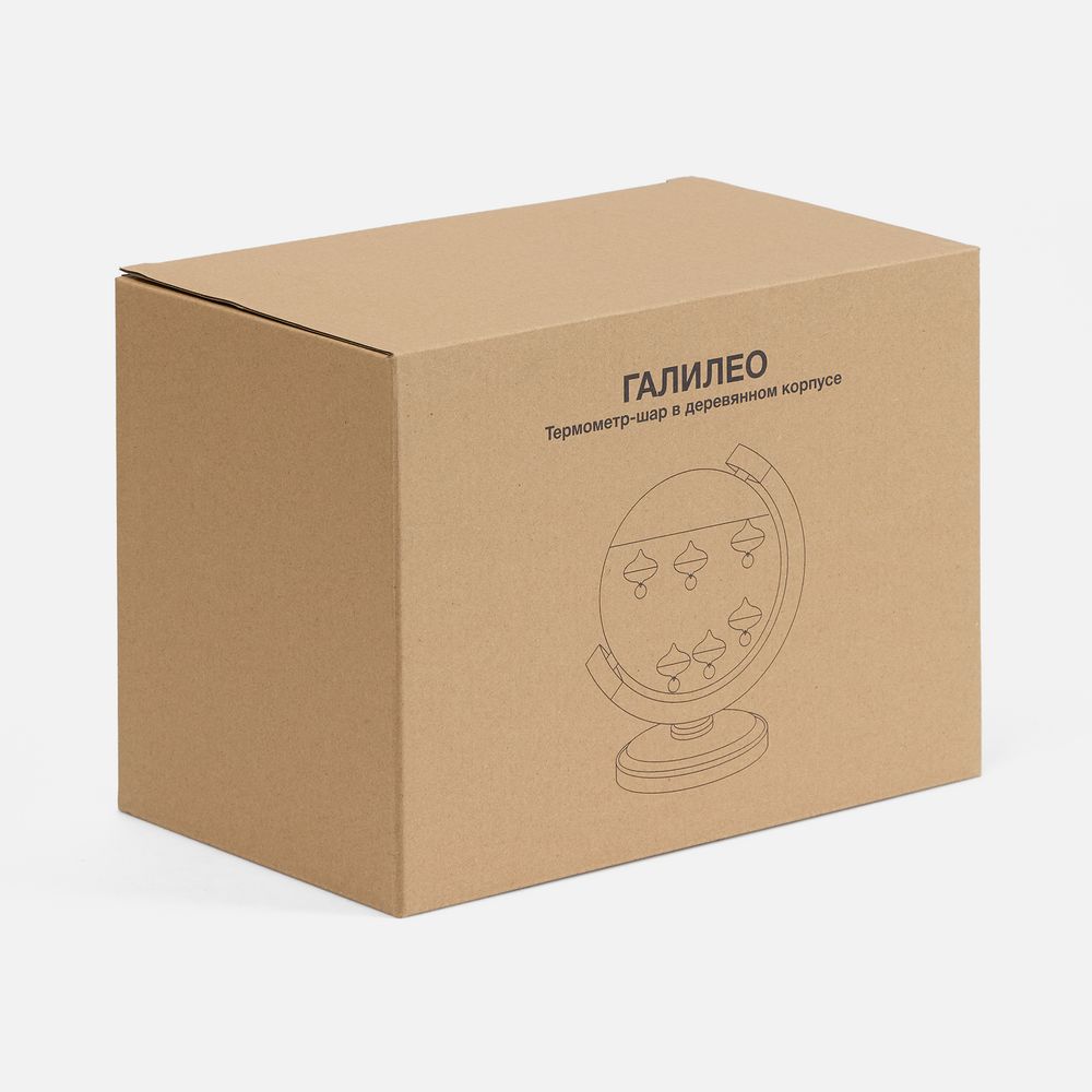 Термометр-шар «Галилео» в деревянном корпусе / Миниатюра (упак) (1000)