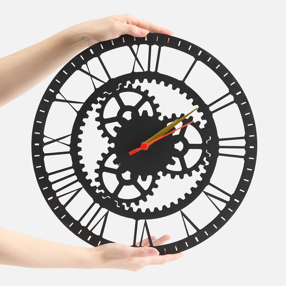 Часы «Ход времени», черные / Миниатюра WWW (1000)