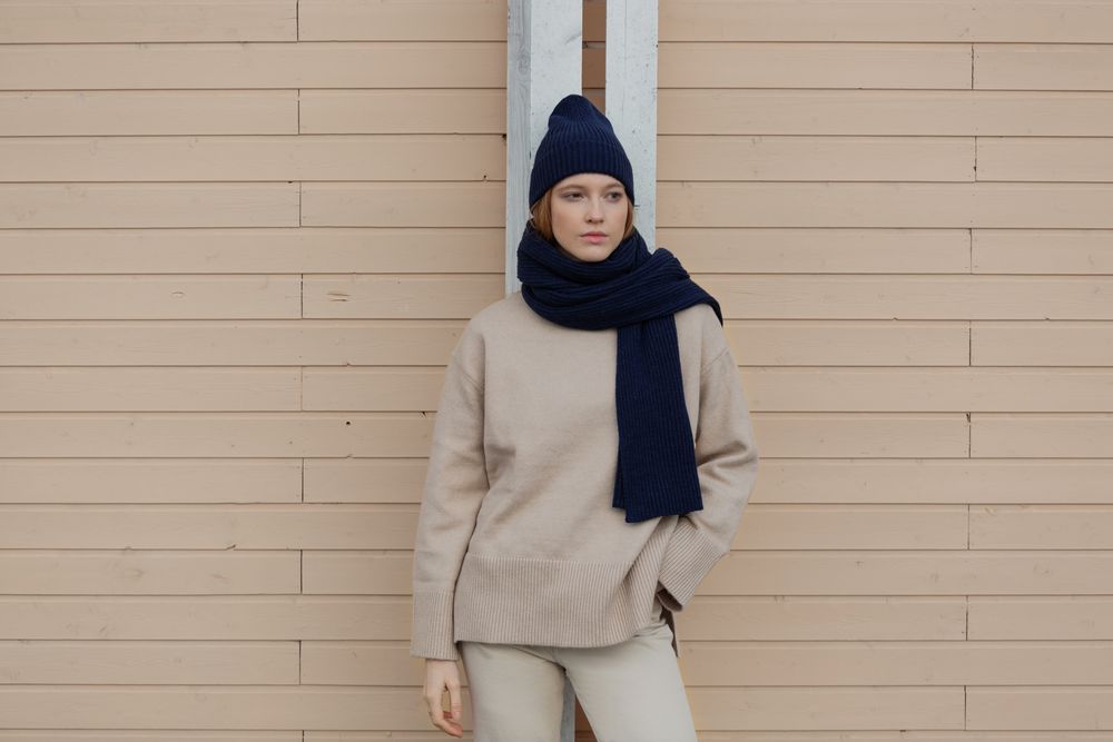 Шарф Alpine, синий / Миниатюра WWW (1000)