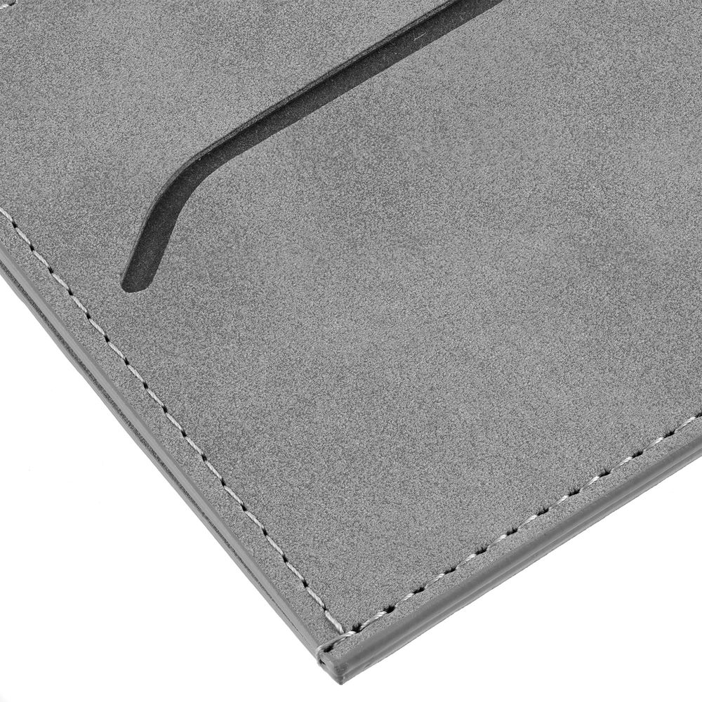 Чехол для карточек Nubuk, светло-серый / Миниатюра WWW (1000)