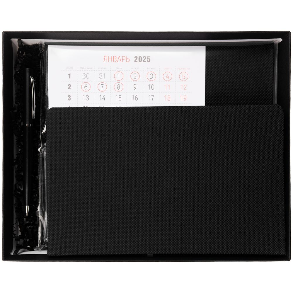 Набор Grade с календарем, черный / Миниатюра WWW (1000)