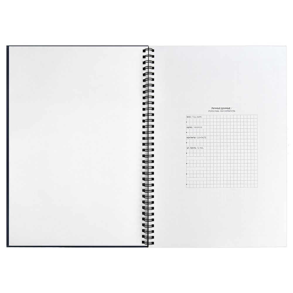 Ежедневник Notera, недатированный, синий / Миниатюра WWW (1000)