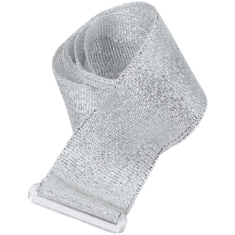 Лента для медали с пряжкой Ribbon, серебристая / Миниатюра WWW (1000)