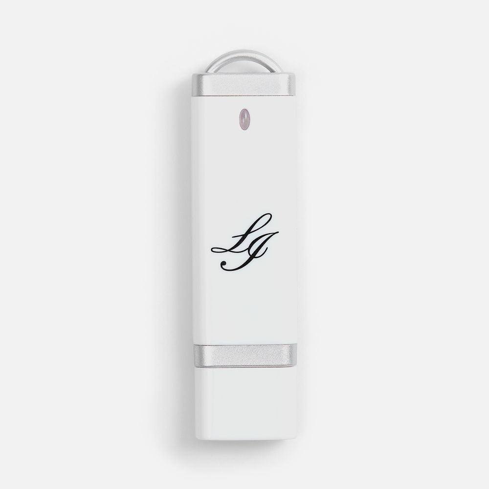 Флешка Profit, 16 Гб, белая / Миниатюра нанесения (1000)