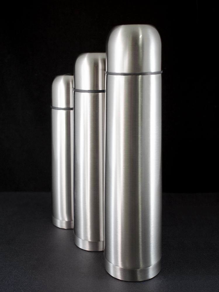 Термос Plain 750, серебристый, уценка / Миниатюра WWW (1000)