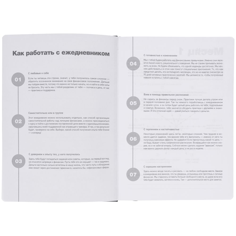 Ежедневник «Финансовая грамотность», недатированный, черный / Миниатюра WWW (1000)