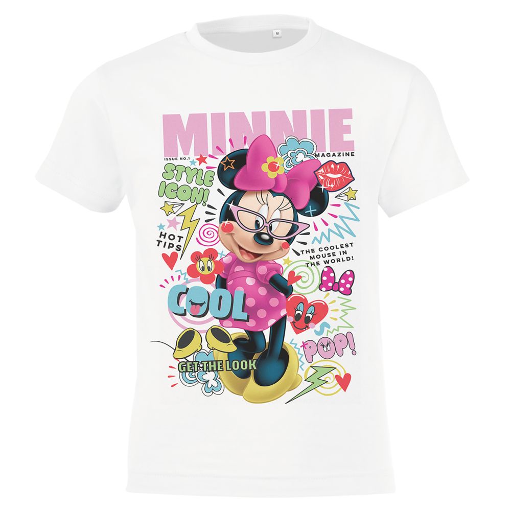 Футболка детская Minnie Covergirl, белая / Миниатюра WWW (1000)