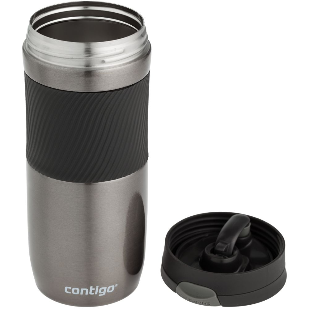 Термостакан Byron, вакуумный, герметичный, серо-стальной / Миниатюра WWW (1000)